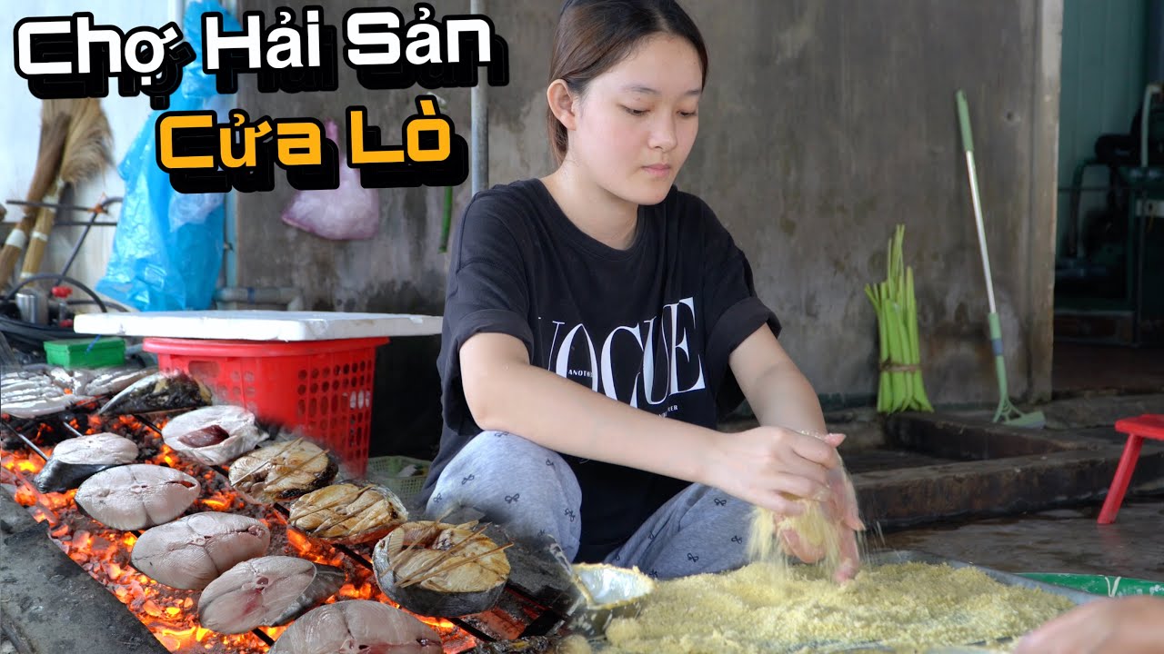 Chợ Hải Sản Cửa Lò Mùa Du Lịch, Nhộn Nhịp Người Hải Sản Phong Phú..!