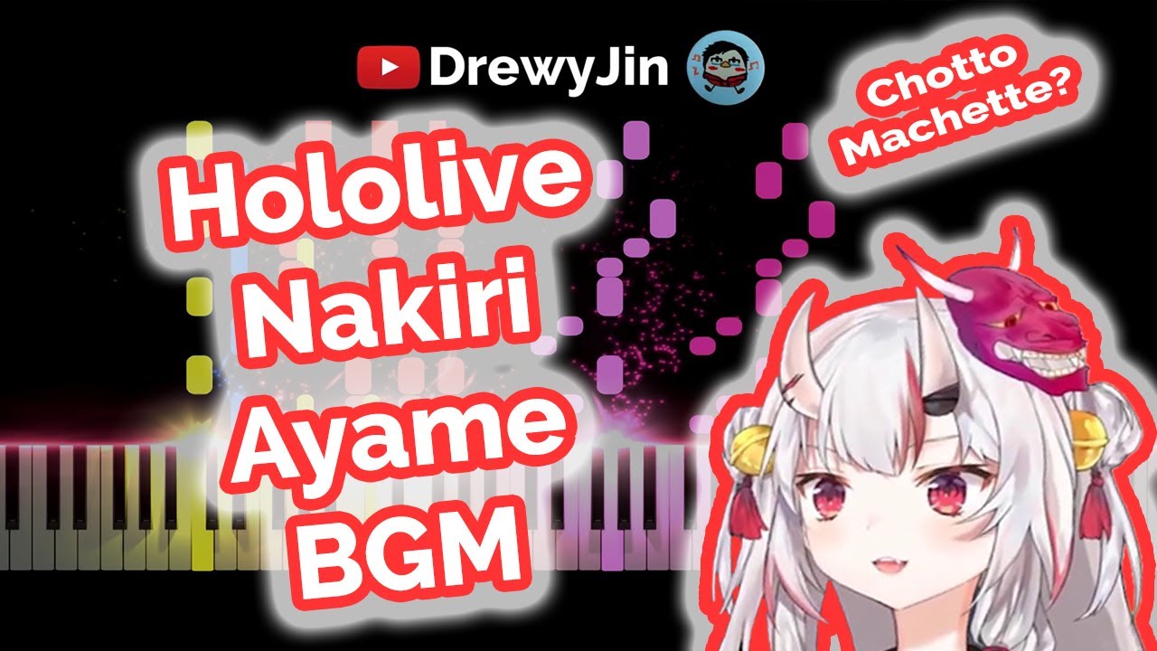 Nakiri Ayame BGM VANKETT ぴろぱる [Hololive] Piano Tutorial DrewyJin