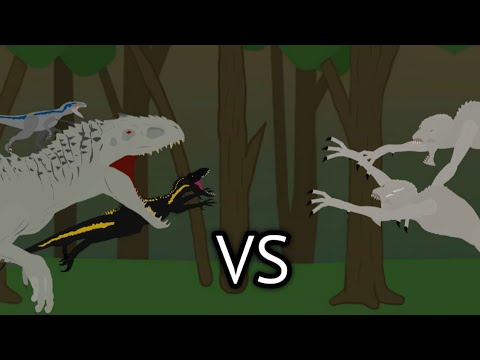 Indominus rex,Indoraptor and Blue vs Future Predator | AUTO RPG Anything