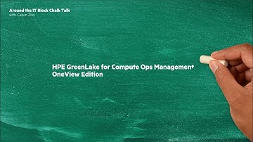 Introducing HPE GreenLake Compute Ops Management - OneView Edition | Chalk Talk