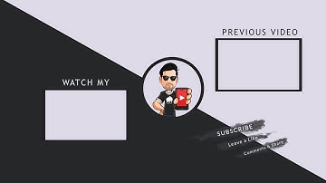 How To Design End Screen Outro In Photoshop Tutorial Free PSD File