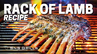 Grilled Rack Of Lamb on a charcoal grill - Easy BBQ Rack of Lamb Recipe - How To