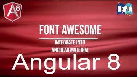 Merge FontAwesome with Angular Material in Angular8