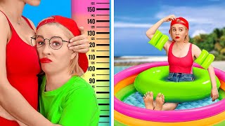 Download lagu TALL AND SHORT PEOPLE HACKS || Funny Situations And Relatable Moments by 123 GO! mp3