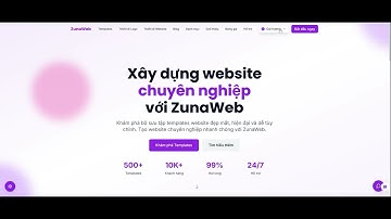 Zunaweb – Mỗi tuần một template web đơn giản và thực tế