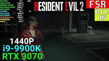 RESIDENT EVIL 2 (RAY TRACING/FSR) RTX 3070 + i9-9900K | 1440P ULTRA & LOW