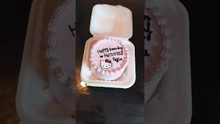 🎀 Hello Kitty Mini Cake 💖✨ | Cute Birthday Surprise 🎂#hellokitty #minicake #bento #youtubeshorts