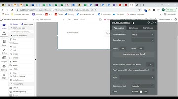Bubble.io reusable elements