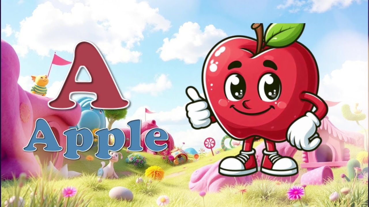ABC Song for Kids | A is for Apple 🍎 | Fun Alphabet Song with Bright ...