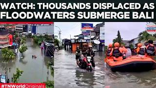 BALI FLOOD BATTERS Indonesia, Iconic Streets Disappear Under Floodwaters | Times Now World
