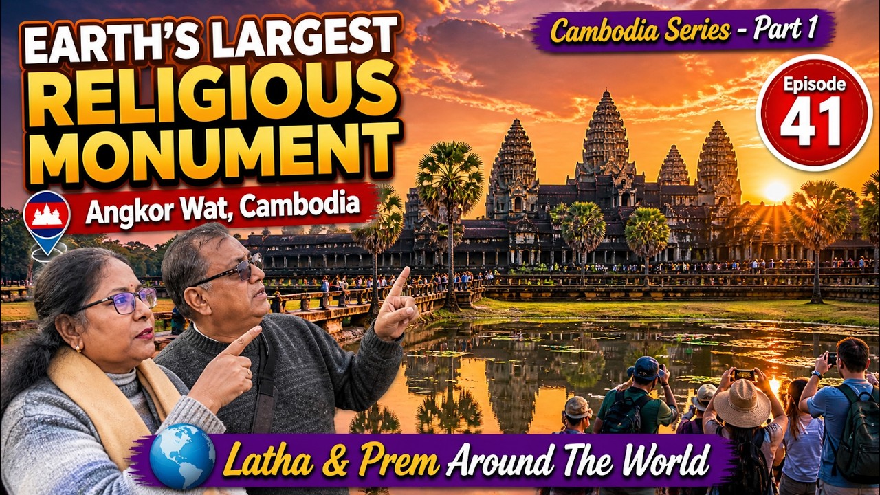 CAMBODIA TRAVEL GUIDE 🇰🇭 | Angkor Wat & Ancient Temples | Latha Prem Around The World