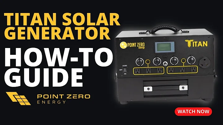 Unleash Infinite Power with Point Zero Energy's Titan Solar Generator!