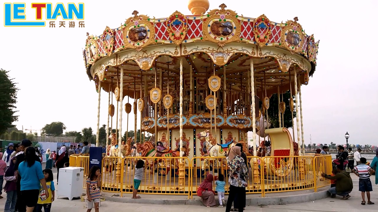 We sell Outdoor amusement park ride double deck carousel