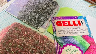 Polymer Clay And Gelli Plate printing from GelliArts, a fun mixed media technique to try