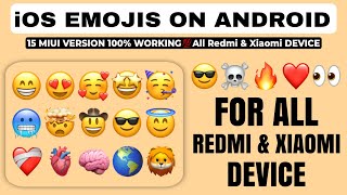 Install iOS 16 Emoji in Redmi, Poco & Xiaomi Phones | Without Zfont & All Problem Fix ✅