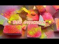 Pink  yellow splashed gymchalk  bsn  asmr