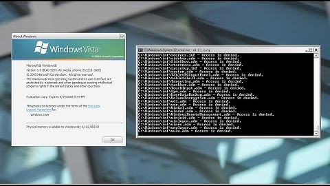Destroying Windows Vista Build 5284!