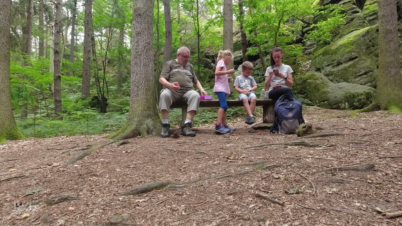 Wanderung auf die Bärensteine mit den Kindern