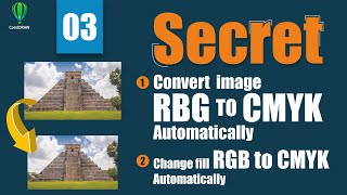 coreldraw secrets shortcut and commands | coreldraw tutorial | 03 | rgb to cmyk in coreldraw