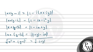 If \\(z=x+i y\\) and \\(w=(1-i z) /(z-i)\\), then \\(|w|=1\\) implies that, in the complex plane....