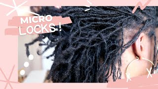 Micro locks sur cheveux afro: démarrage, entretien, expérience (2 ans)