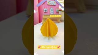 Handmade Modak Craft 😍 | Easy Paper Decoration for Ganpati Bappa 🪔 #viralshorts #diy #papercraft