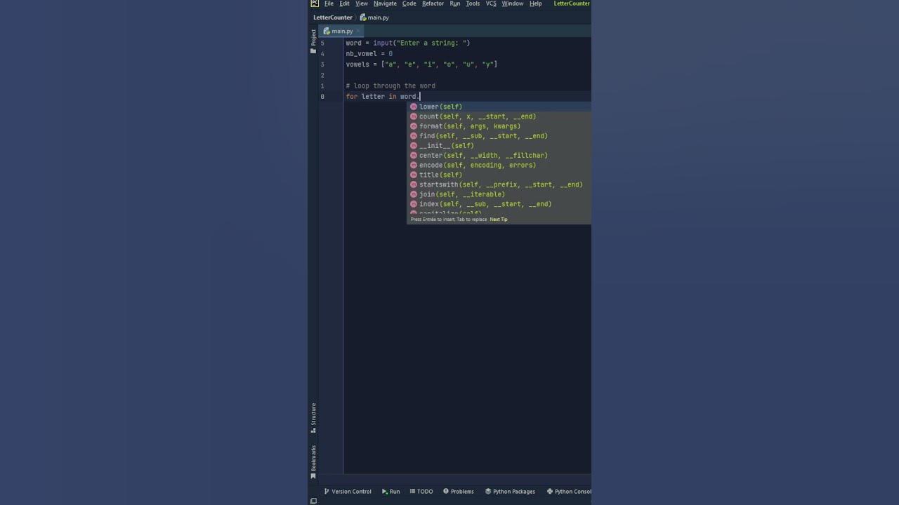 Vowel count python shorts python programming pythonprogramming