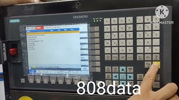 Siemens 808D cnc system PLC back up procedure from machine to USB