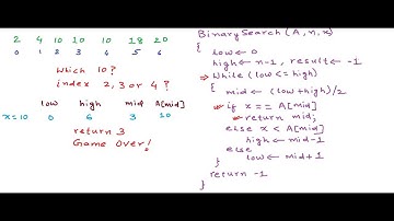 Binary search   finding first or last occurrence of a number1
