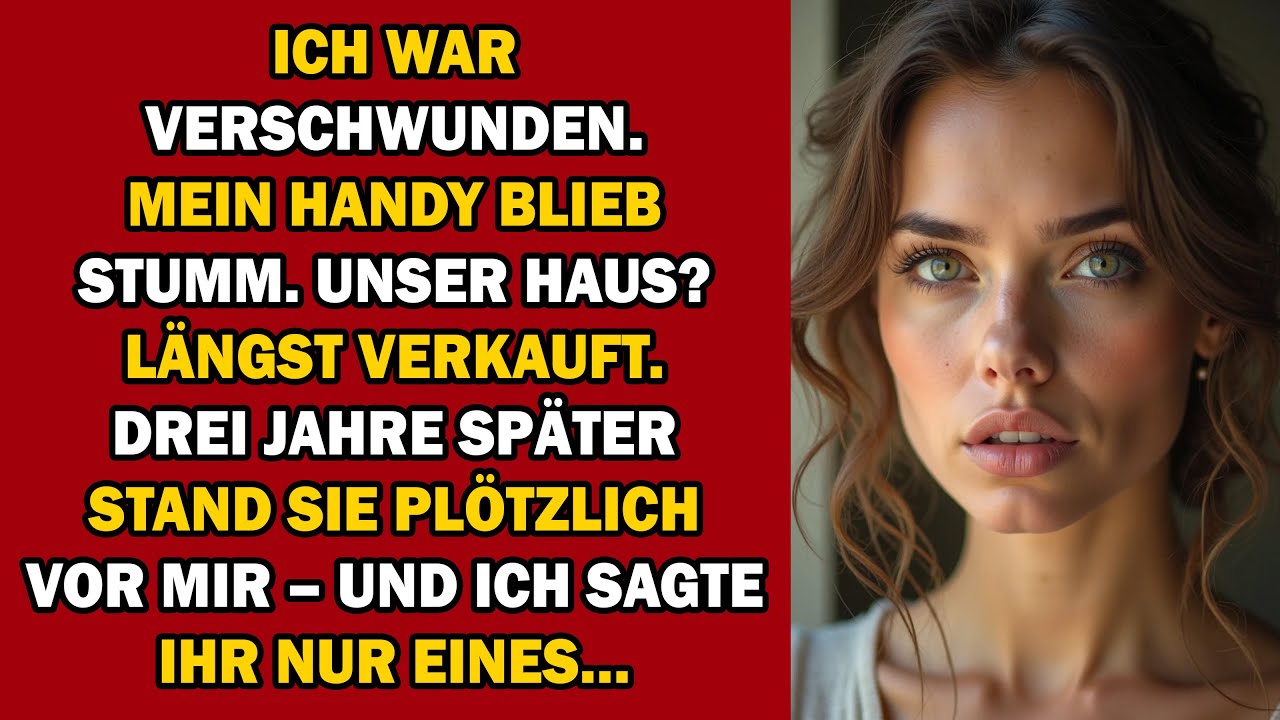 ICH VERSCHWAND SPURLOS – DREI JAHRE SPÄTER FAND SIE MICH… UND ICH SAGTE IHR NUR DAS