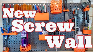 Screw Wall Garage tool Organization system