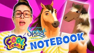 diy horse notebook back to school with crafty carol spirit riding free crafts for kids