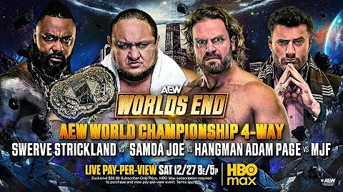 Road To AEW WORLDS END | Swerve vs Samoa Joe vs Hangman vs MJF | Downfall
