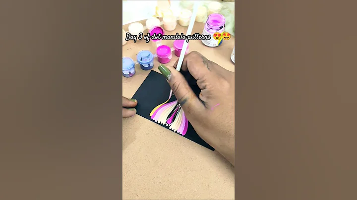 Dot mandala brush strokes #dotmandala #brushstrokes #mandalaartist #mandalaart #stepbystep #artist