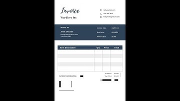 Simple Invoice |Invoice Template| Editable Invoice| Printable Invoice