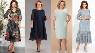 Elegantes VESTIDOS Para Navidad 2021 PARA Mujeres De 40+ 50+ A 80 AÑOS