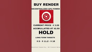 RNDR Coin: The Future of Decentralized GPU Power #LongTerm #BullRun #CryptoTrading  #BTC #ETH #XRP