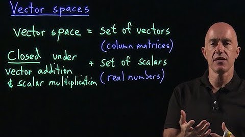 Vector spaces | Lecture 16 | Matrix Algebra for Engineers