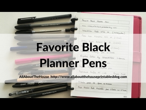 Planner essentials: favorite black pens for planner addicts