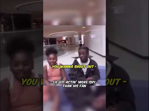 Lil Uzi Vert Acting More Shy Than His Fan 🤣🤣