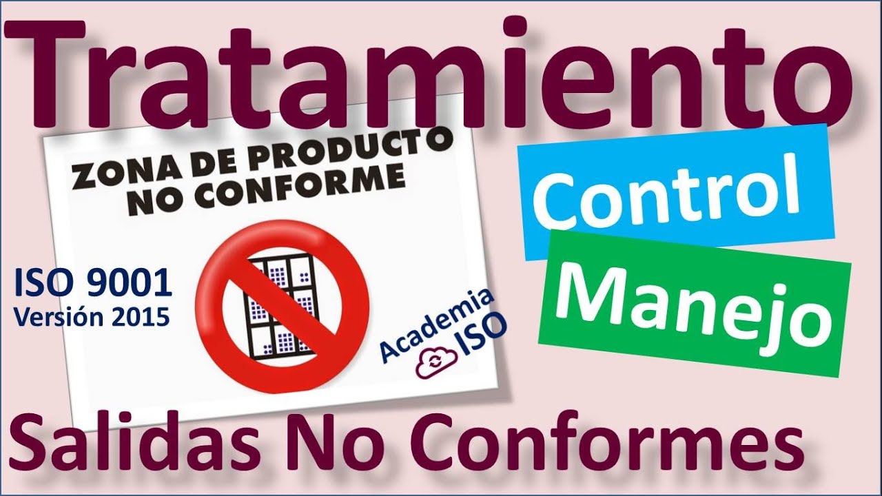 Norma ISO 9001:2015 8.7 Control de las salidas no conformes 8.7 ...