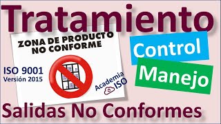 Norma Iso 90012015 8.7 Control De Las Salidas No Conformes 8.7 Productos Servicio No Conformes