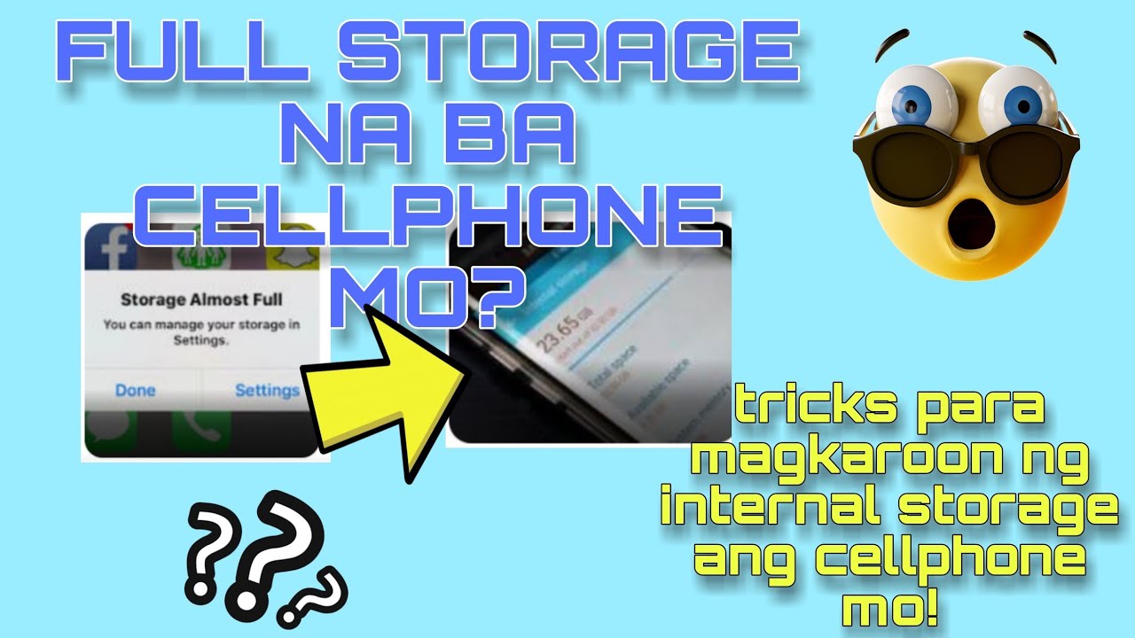 Paano palakihin ang storage ng cellphone mo? step by step - YouTube