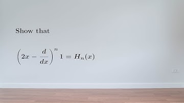 EX: Defining the Hermite polynomials using operators