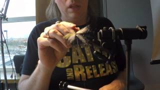 Sean Deighton tying Sanyo's Laser Dub Minnow