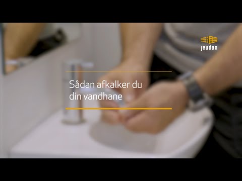 Sådan afkalker du din vandhane