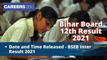 Bihar Board 12th Result 2021 Declared - Check BSEB Inter Result 2021 Direct Link Here | BSEB Result