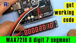 Using MAX7219 8 Digits Seven Segment Display - Robojax