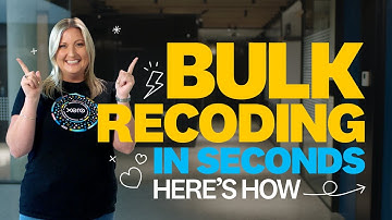 Bulk recoding in seconds