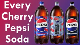 CHERRY PEPSI Taste Test - Wild Cherry vs Diet vs Zero Sugar